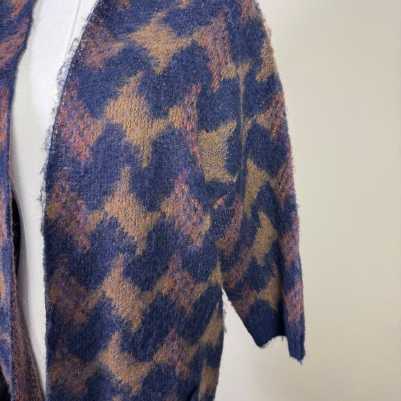 Lucky Brand Iona Open Fuzzy Wool Cardigan Sweater US Women’s XS - Picture 3 of 9
